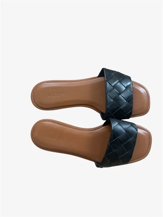 ALDO Vaydda Black Flat Sandals - Picture 4 of 7